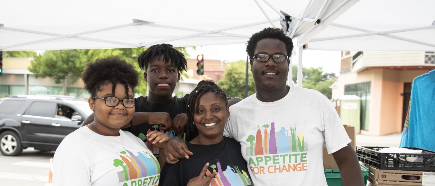 Appetite for Change manages the West Broadway Farmers Market.