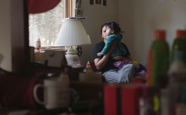 Woman and child