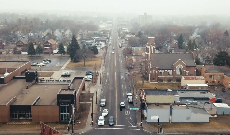 overview of city streets
