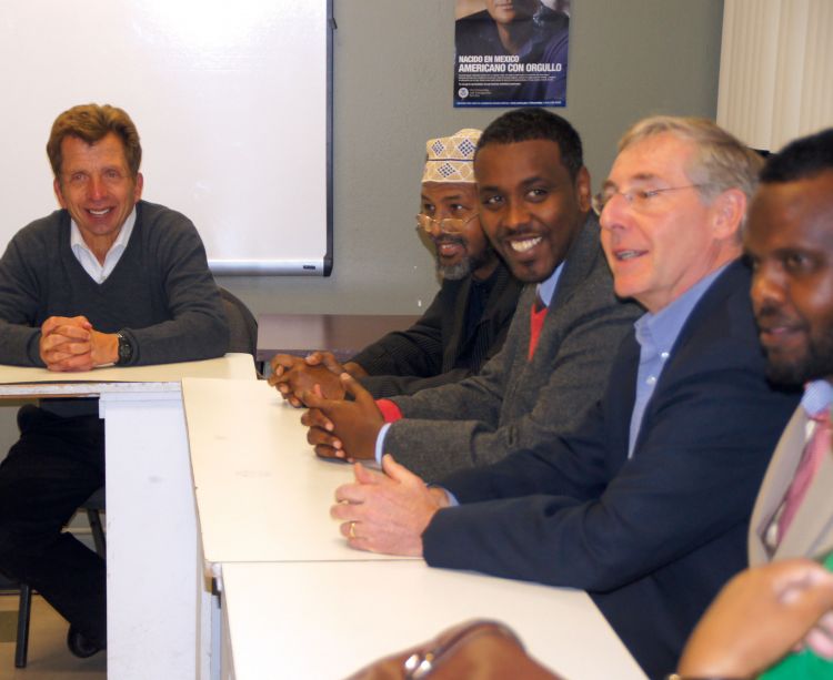 Entrepreneur training class in the Somali community in Minneapolis’ West Bank neighborhood (Photo courtesy of Mike Temali)