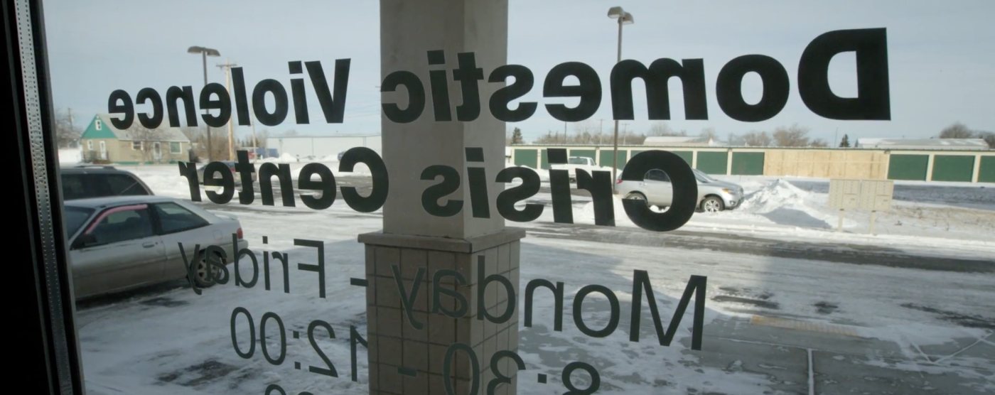 Domestic Violence Crisis Center window