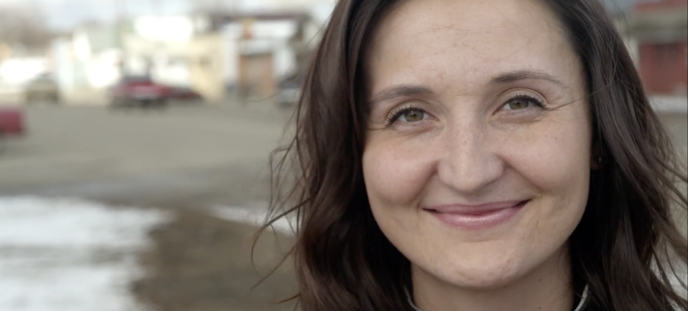 Woman smiling