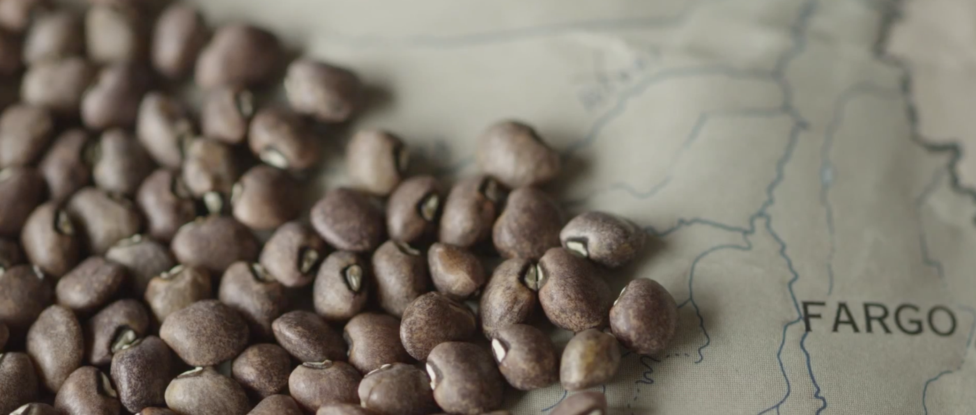 Beans on a map