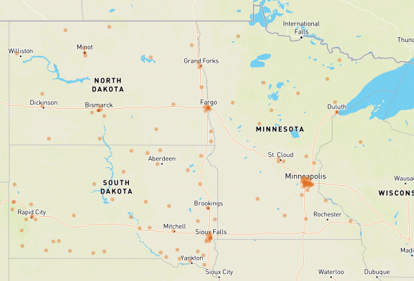 Map of intermediary CI grantees