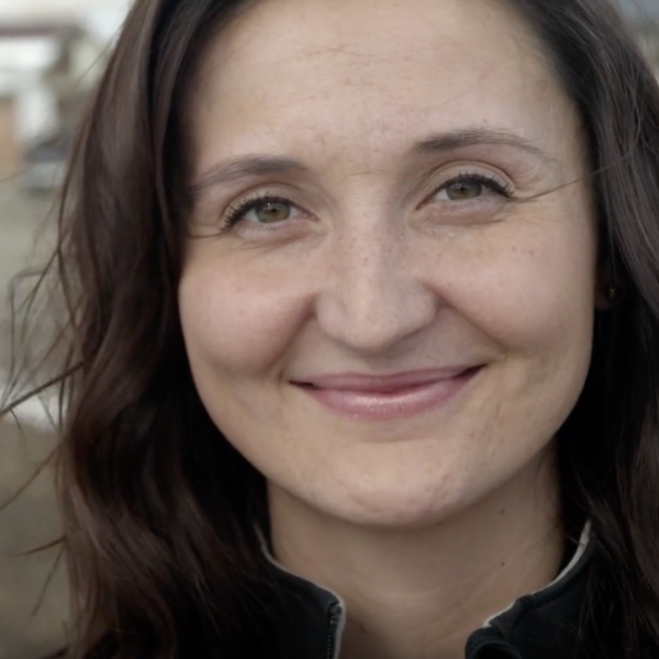 Woman smiling
