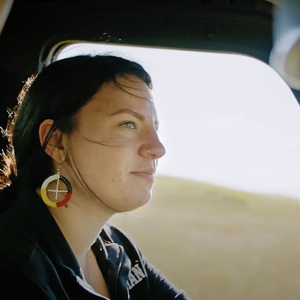 Skya Ducheneaux driving