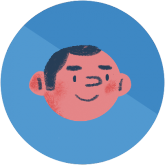 Happy person illustration