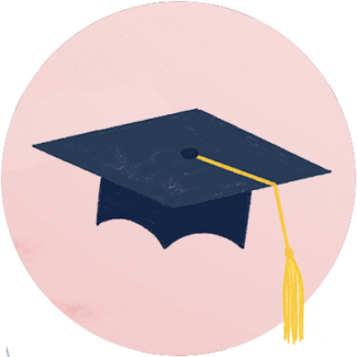 Grad Cap Illustration
