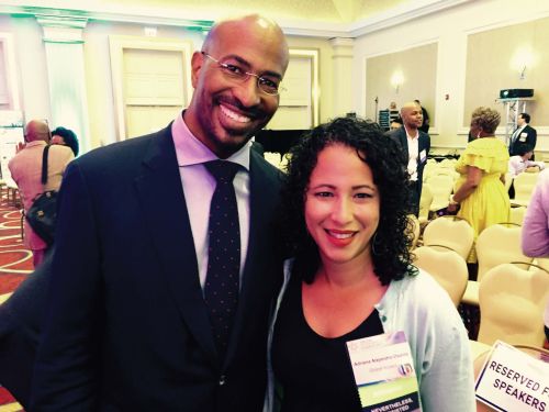 Adriana Alejandro-Osorio with Van Jones