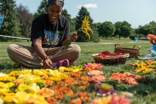 Arranging Flowers