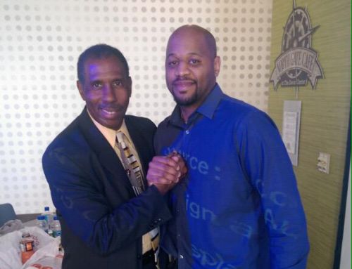 Michael with Dr. Jawanza Kunjufu