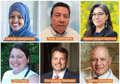 Composite of six new staff
