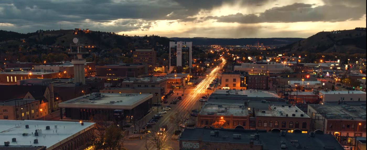 Rapid City, SD at night