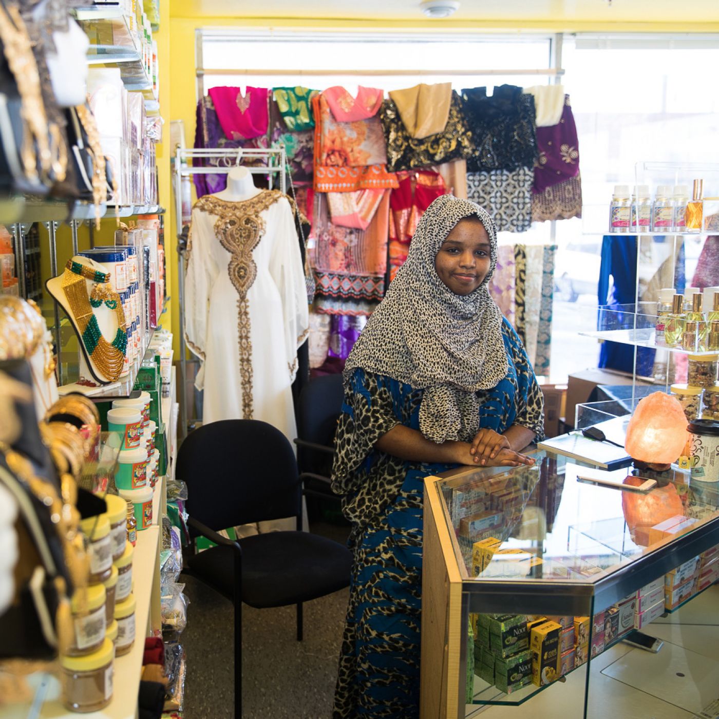 Somali vendor in market