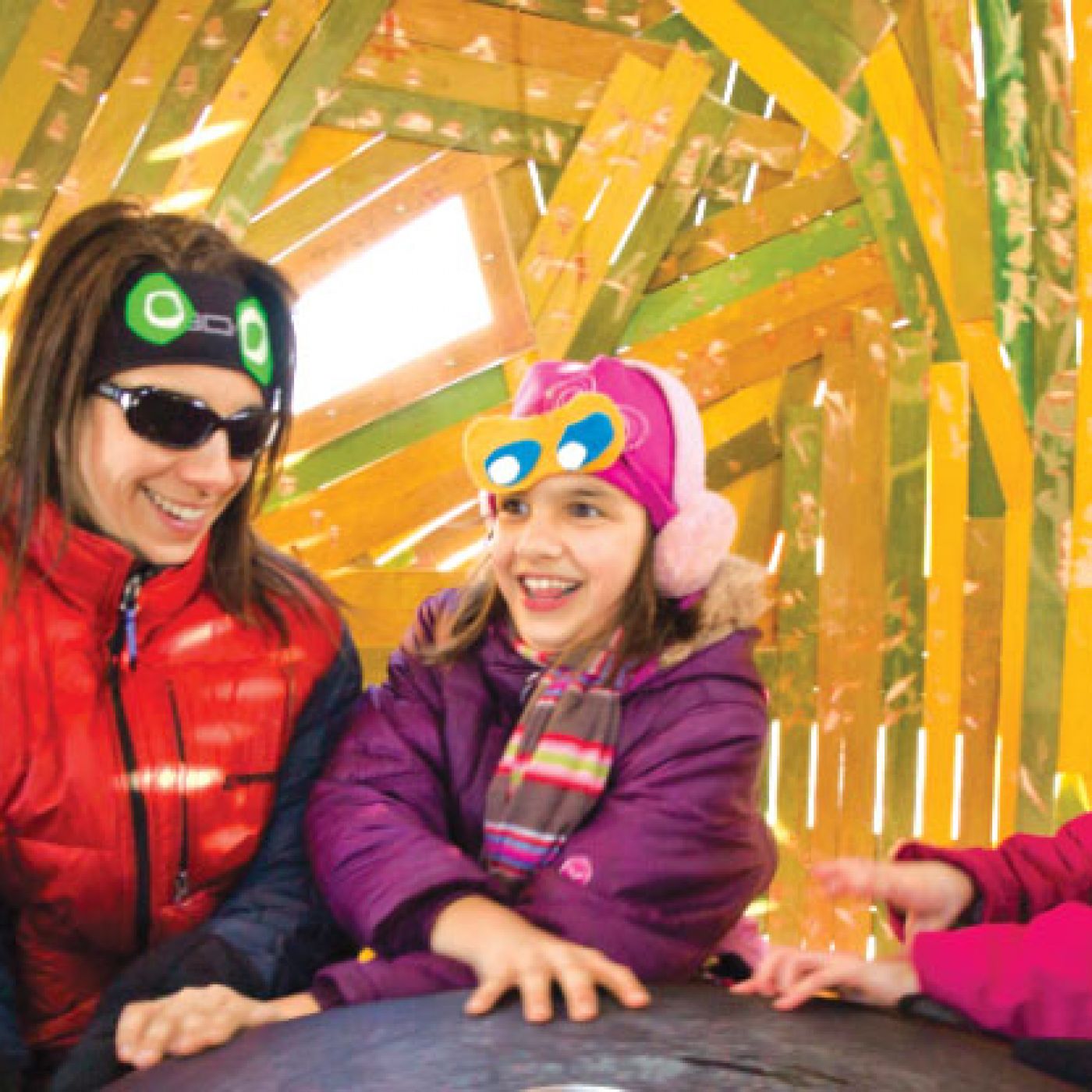 Family at Art Shanty