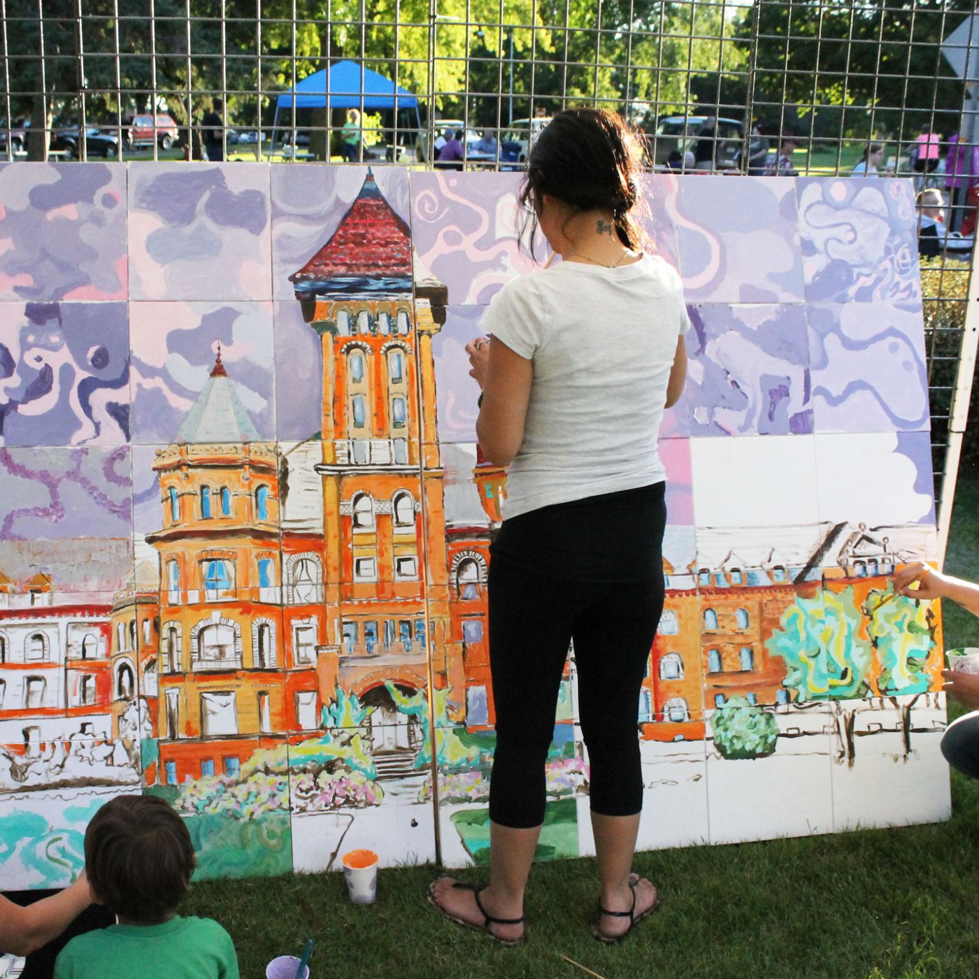 Paint Our Castle community mural