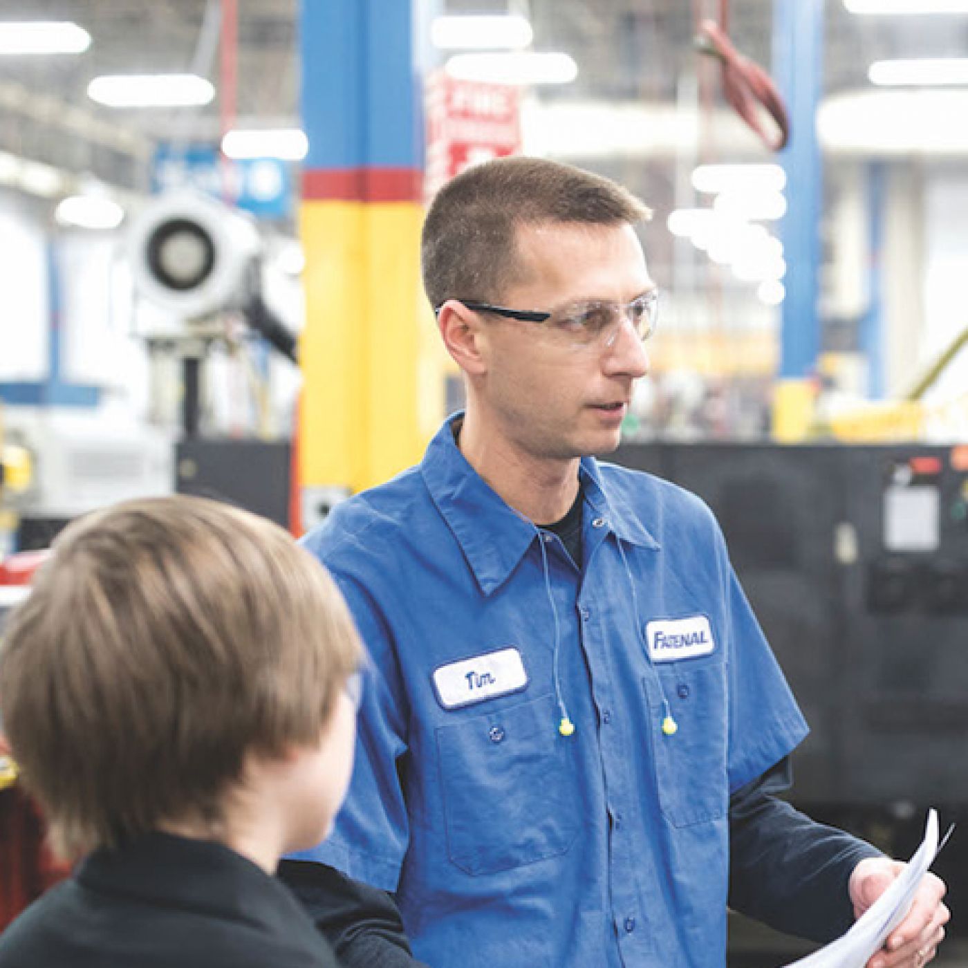Students with manufacturing partner