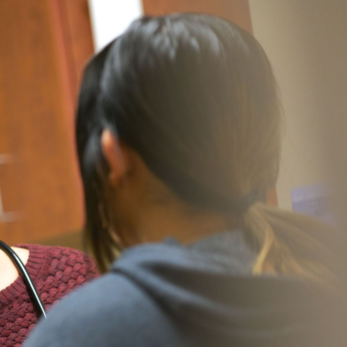 Dr. Shana Sniffen with patient