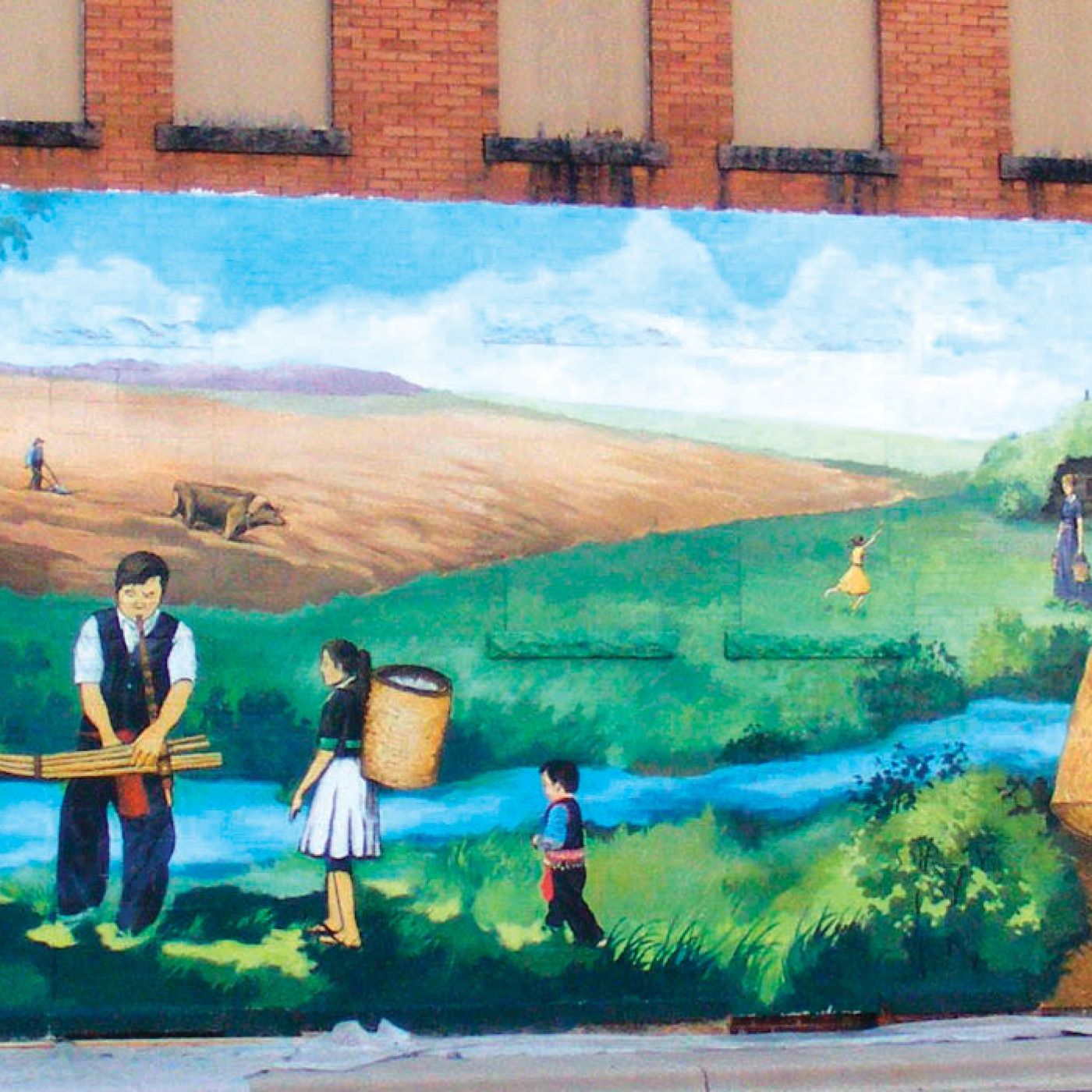 Hmong Mural in Walnut Grove, MN