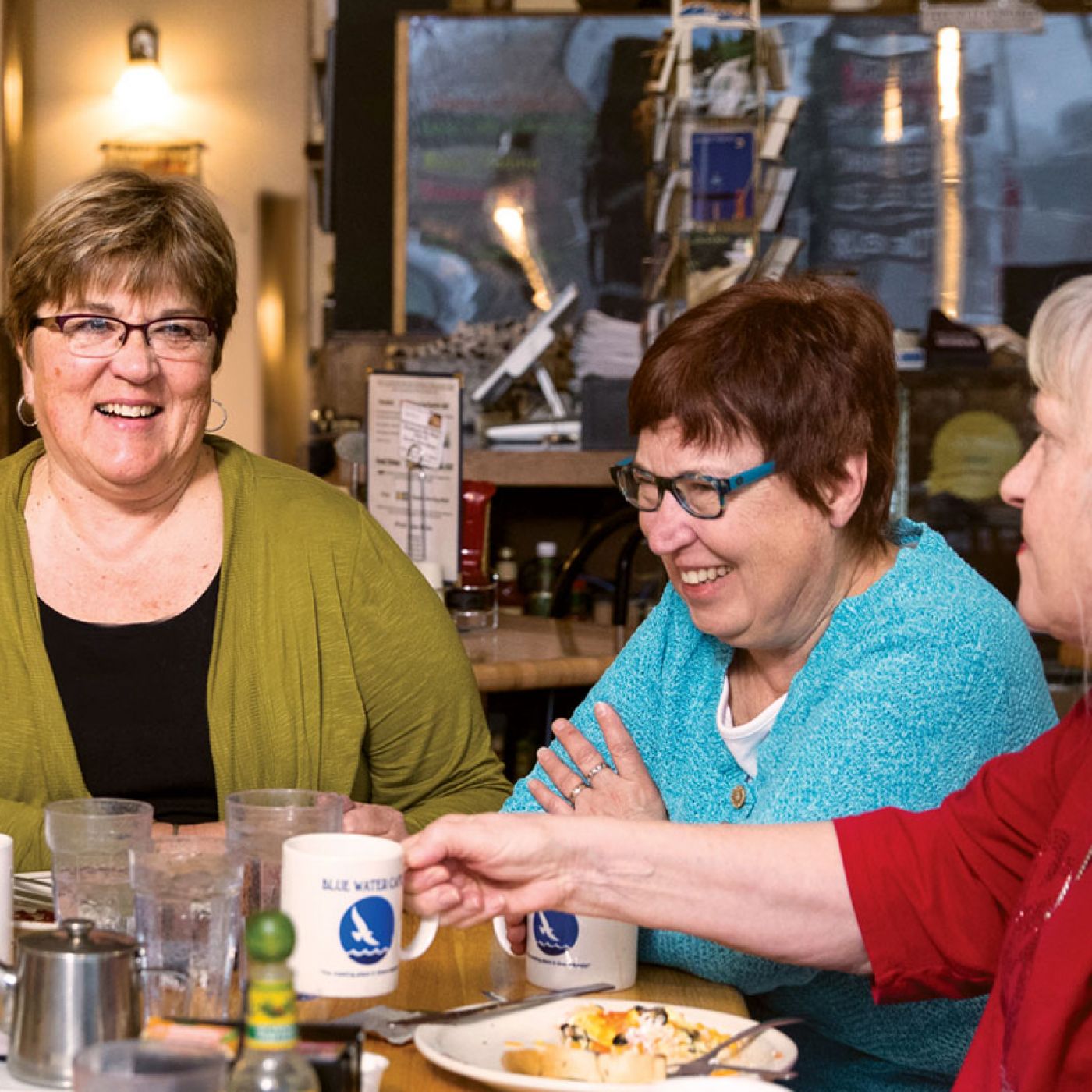 The Friday Breakfast Club meets in Grand Marais, MN