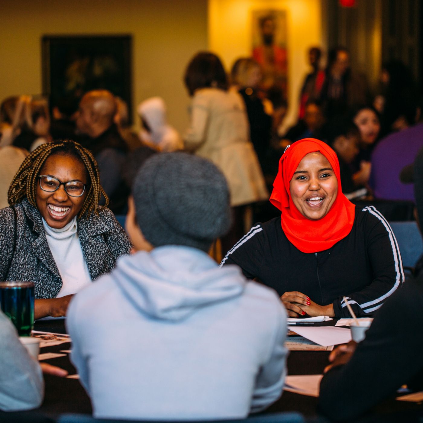 Performers with the Irreducible Grace Foundation share tips on calming anxiety at the Youth Cultural Healing Summit.
